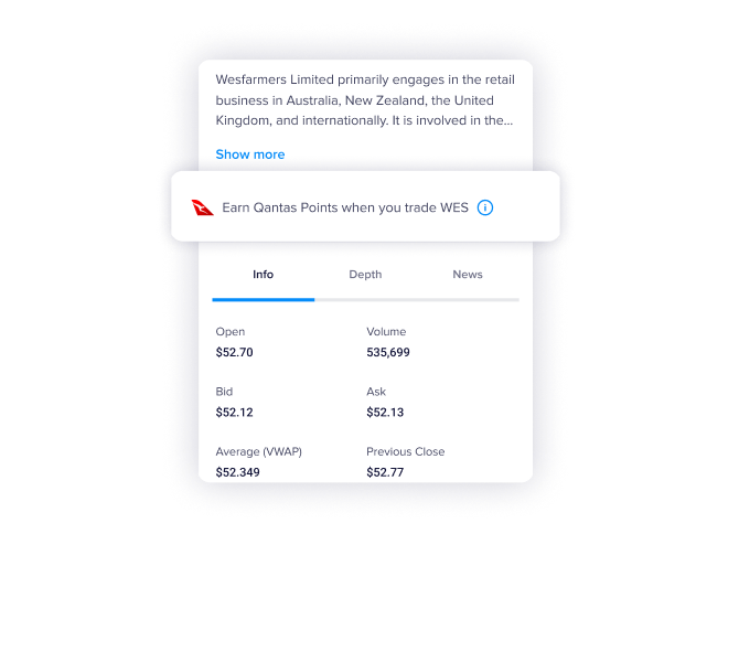 Qantas trade overlay